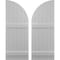 Ekena Millwork Americraft 6-Board (2 Batten) Wood Joined Board-n-Batten Shutters w/ Arch Top, ARW101BQ621X77PRH ARW101BQ621X77PRH - alternate 1